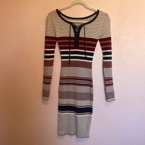 Striped Sweater Dress